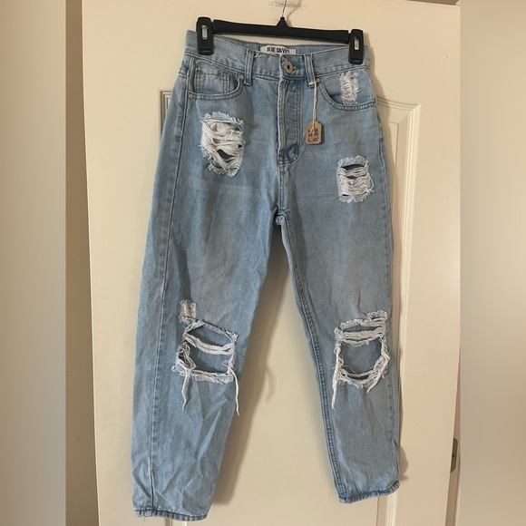 Blue Savvy Distressed Light Wash Jeans Women’s size 25 - Picture 13 of 16